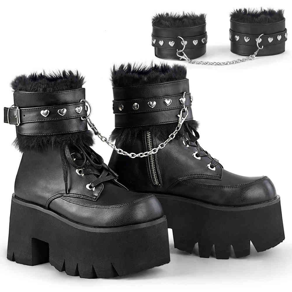 DemoniaCult - ASHES57 Platform Boots - Black Product image